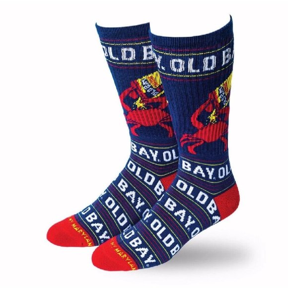 Old Bay Open Can Crew Socks - NEW FAST SHIP - Picture 1 of 5